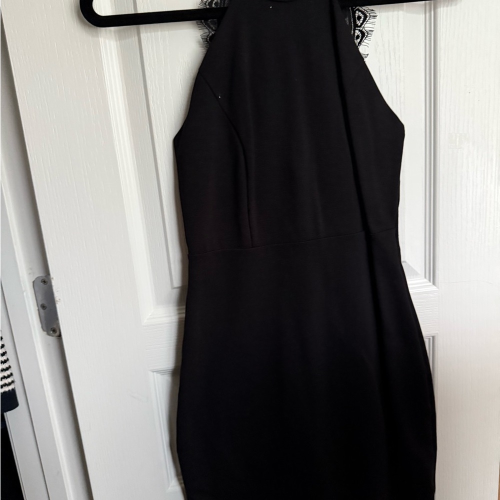 Lulu's Chic Black Backless Dress
